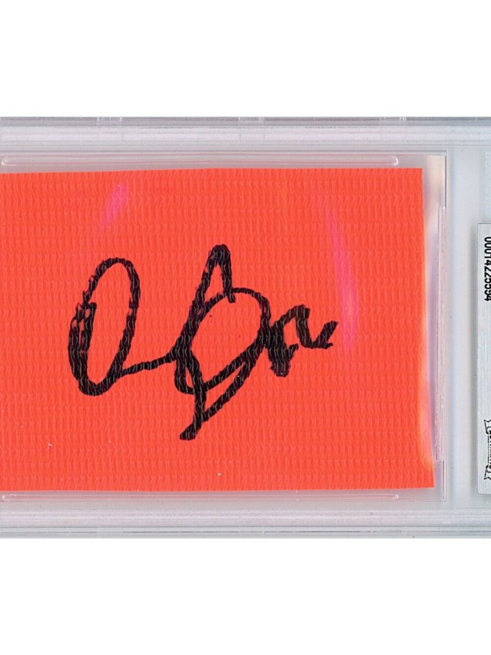 Quandre Diggs Signed Football Pylon Piece Seahawks Lions Beckett Slab Autograph
